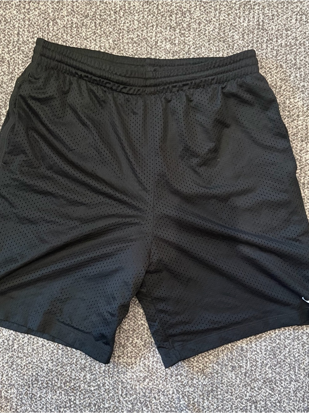Nike Men's Black Athletic Mesh Shorts